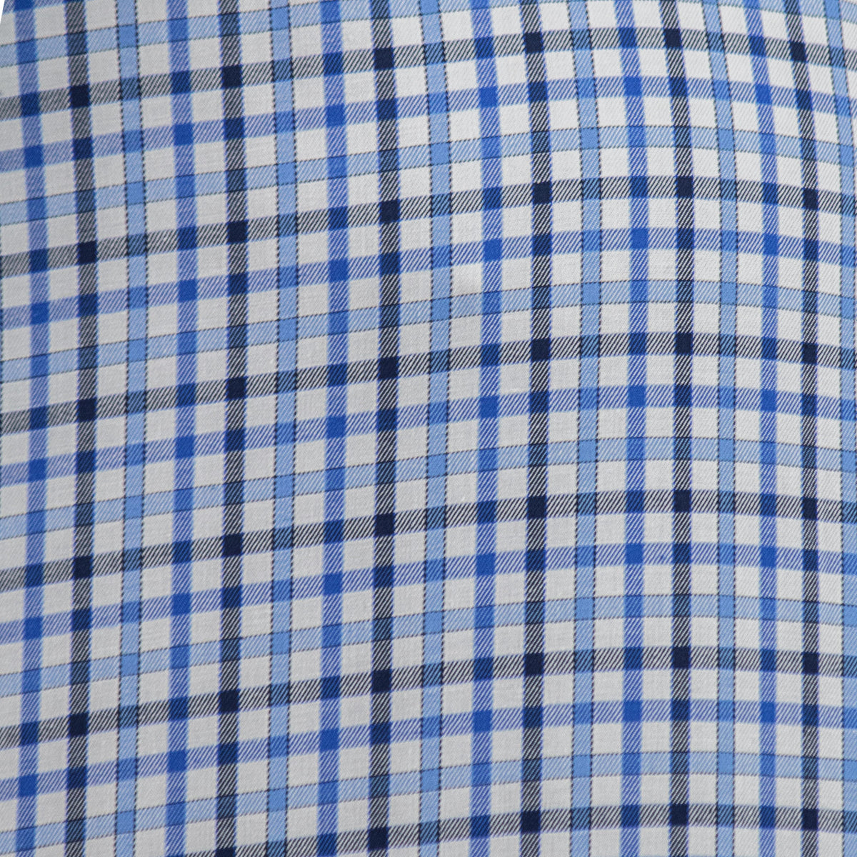 Camisa de Cuadros Azul Manga Corta 100% Algodón Talla Extra 2603027