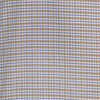 Camisa Cuadros Café Manga Larga 100% Algodón 2604031 - dioromx