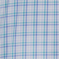 Camisa Cuadros Azul Manga Larga 100% Algodón 2604032 - dioromx