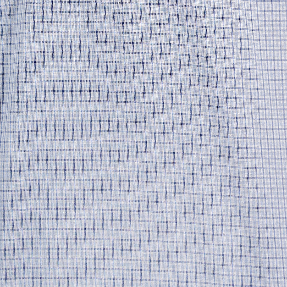 Camisa Cuadros Azul Manga Larga 100% Algodón 2604033 - dioromx