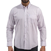 Camisa Cuadros Blanca Manga Larga 100% Algodón 2604034 - dioromx