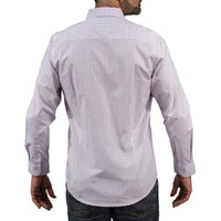 Camisa Cuadros Blanca Manga Larga 100% Algodón 2604034 - dioromx