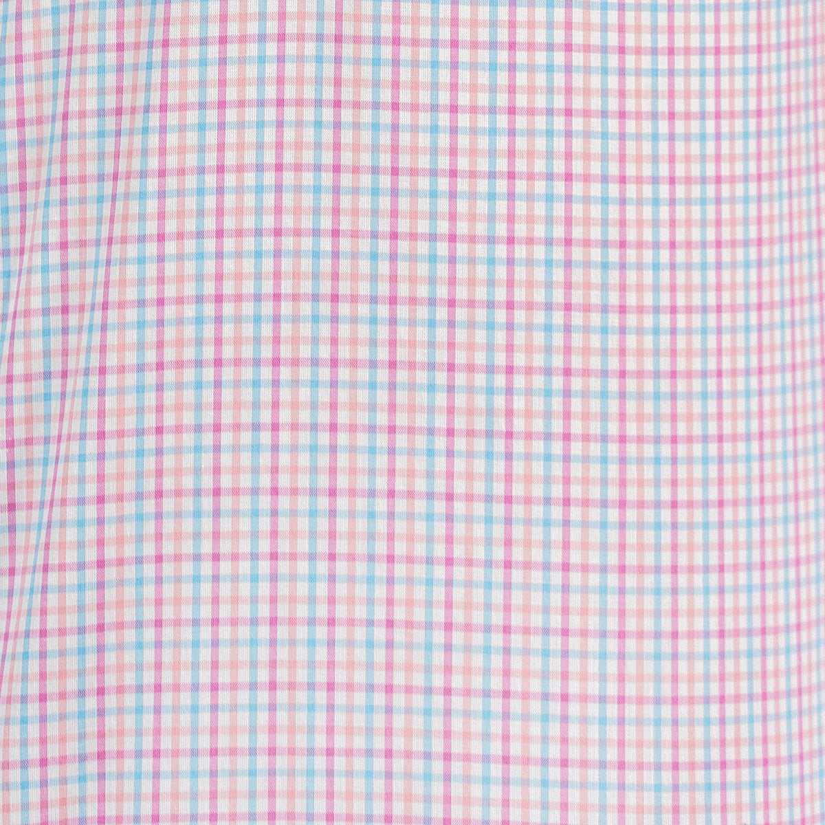 Camisa Cuadros Rosa Manga Larga 100% Algodón 2604035 - dioromx