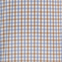 Camisa Cuadros Café Manga Larga 100% Algodón 2604037 - dioromx