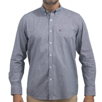 Camisa Cuadros Azul Manga Larga 100% Algodón 2604038 - dioromx