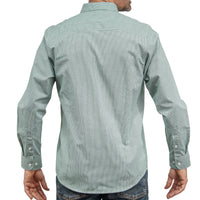 Camisa Cuadros Verde Manga Larga 100% Algodón 2604039