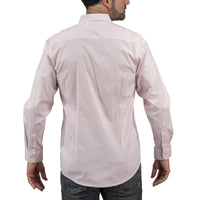 Camisa Cuadros Rosa Manga Larga 100% Algodón 2604040 - dioromx