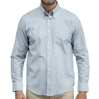 Camisa Gris Lisa Manga Larga 100% Algodón 2604042