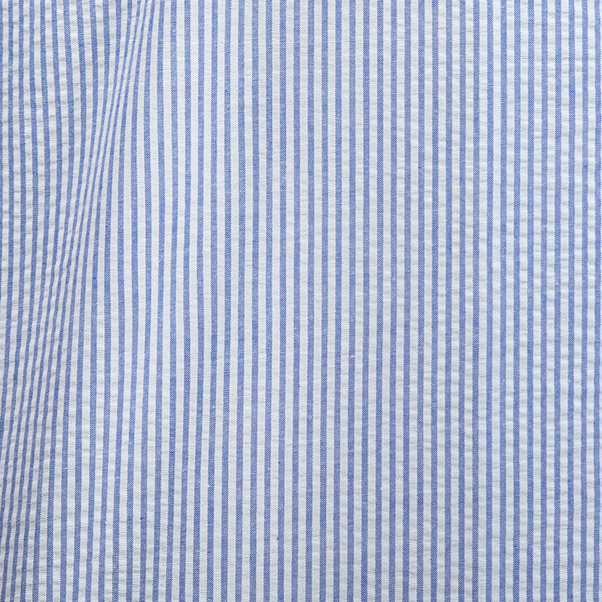 Camisa Rayas Azul Manga Corta 100% Algodón 2604046