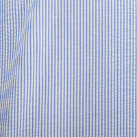 Camisa Rayas Azul Manga Corta 100% Algodón 2604046