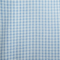 Camisa Azul Cuadros Manga Corta 100% Algodón 2604050