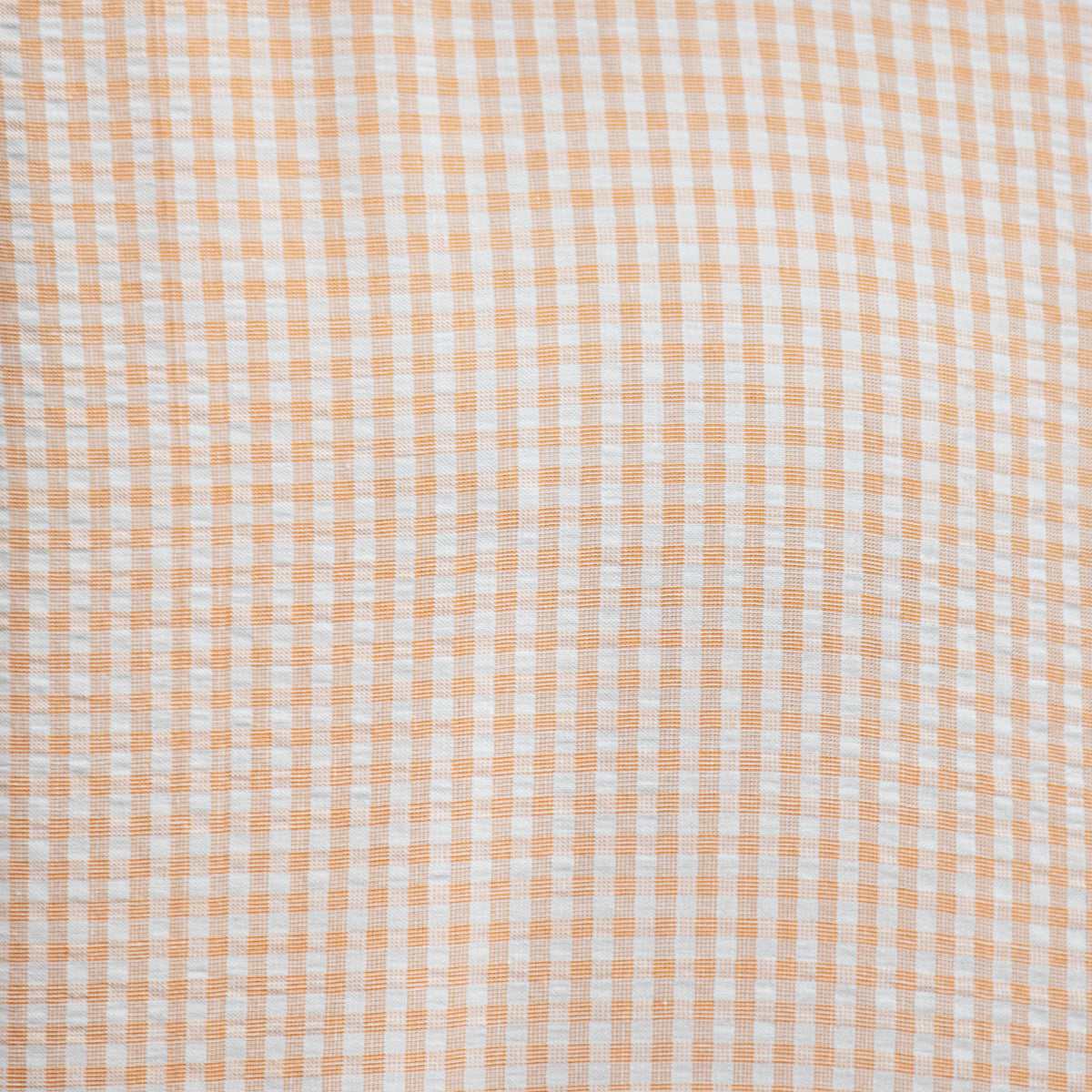 Camisa Cuadros Naranja Manga Corta 100% Algodón 2604051