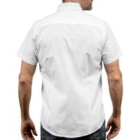 Camisa Blanca Lisa Manga Corta 100% Algodón 2604052