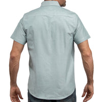 Camisa Verde Lisa Manga Corta 100% Algodón 2604055