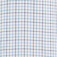 Camisa Cuadros Blanca Manga Larga 100% Algodón 2605059
