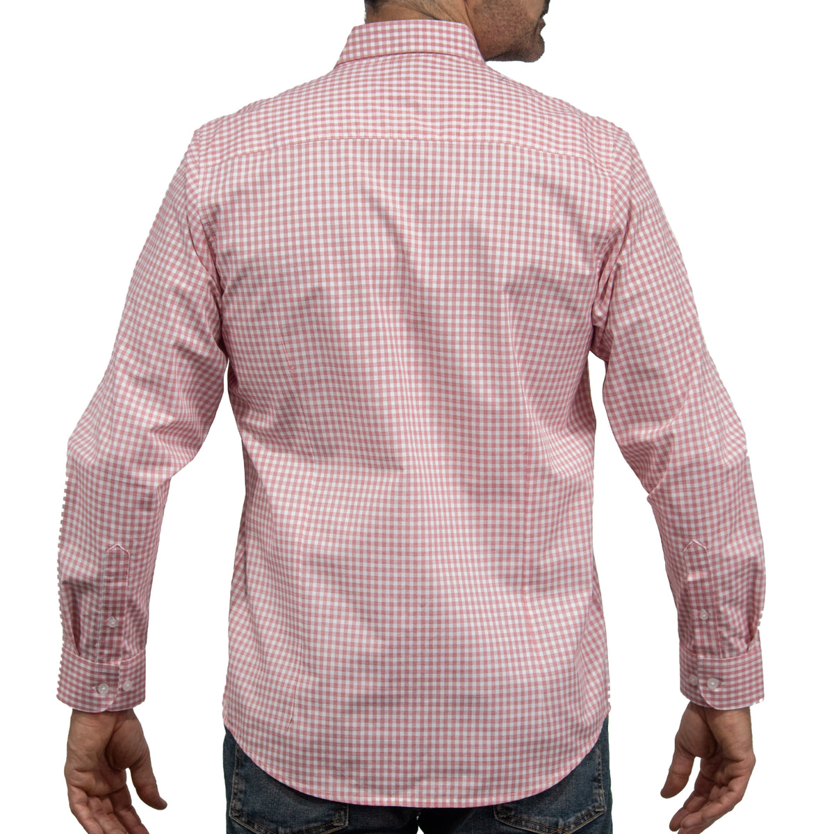 Camisa Cuadros Roja Manga Larga 100% Algodón 2605061