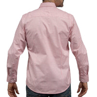 Camisa Cuadros Roja Manga Larga 100% Algodón 2605061