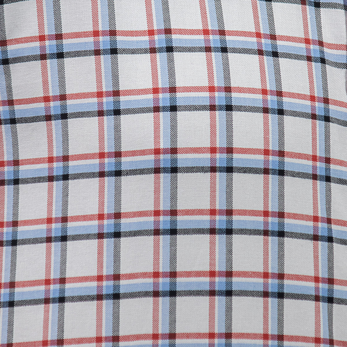 Camisa Cuadros Blanca Manga Larga 100% Algodón 2605062