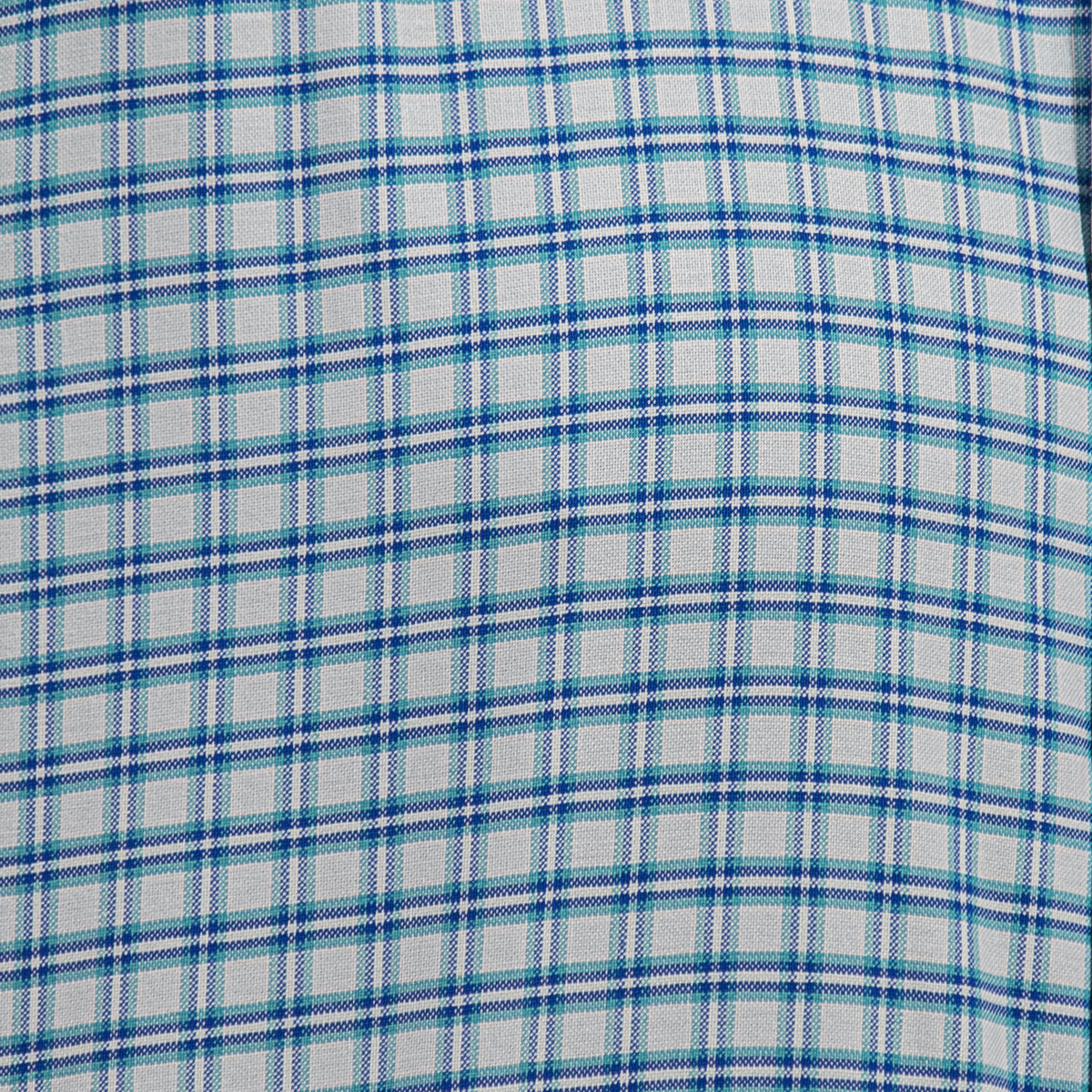 Camisa Cuadros Azul Manga Larga 100% Algodón 2605064