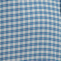Camisa Cuadros Azul Manga Larga 100% Algodón 2605064