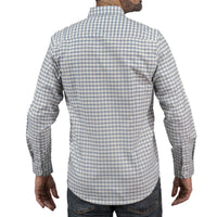 Camisa Cuadros Blanca Manga Larga 100% Algodón 2605065