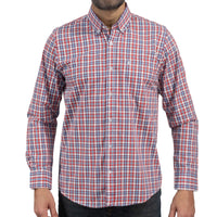 Camisa Cuadros Roja Manga Larga 100% Algodón 2605068