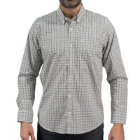 Camisa Verde Cuadros Manga Larga 100% Algodón 2605071