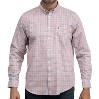 Camisa Cuadros Multicolor Manga Larga 100% Algodón 2605073