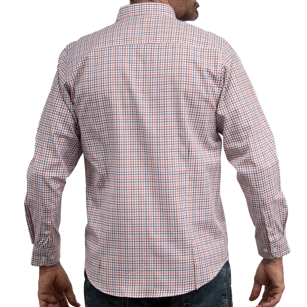 Camisa Cuadros Multicolor Manga Larga 100% Algodón 2605073