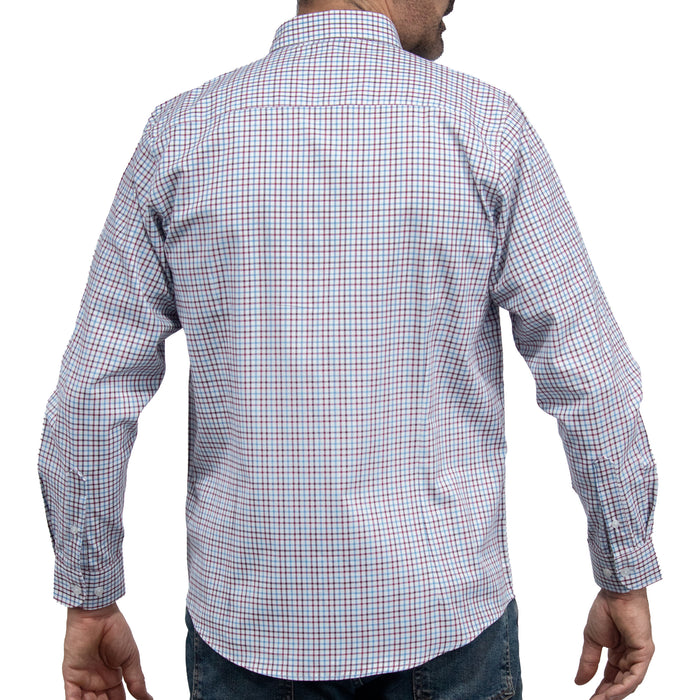 Camisa Cuadros Multicolor Manga Larga 100% Algodón 2605075