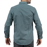 Camisa Cuadros Verde Manga Larga 100% Algodón 2605076 - dioromx
