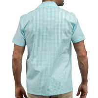 Camisa Cuadros Azul Manga Corta 100% Algodón 2605084