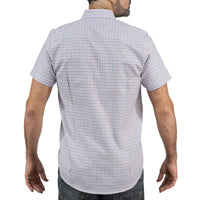Camisa Cuadros Blanca Manga Corta 100% Algodón 2605085