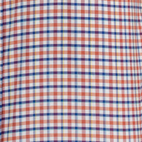 Camisa Naranja Cuadros Manga Corta 100% Algodón 2605087