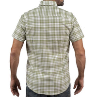 Camisa Cuadros Verde Manga Corta 100% Algodón 2605088