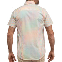 Camisa Cuadros Amarilla Manga Corta 100% Algodón 2605090
