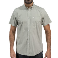 Camisa Cuadros Verde Manga Corta 100% Algodón 2605092