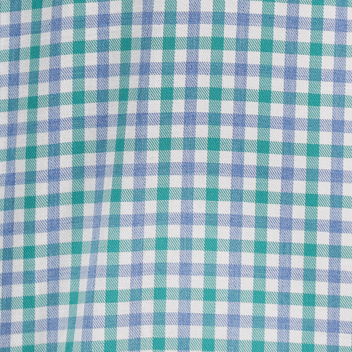 Camisa Cuadros Aqua Manga Corta 100% Algodón 2605095