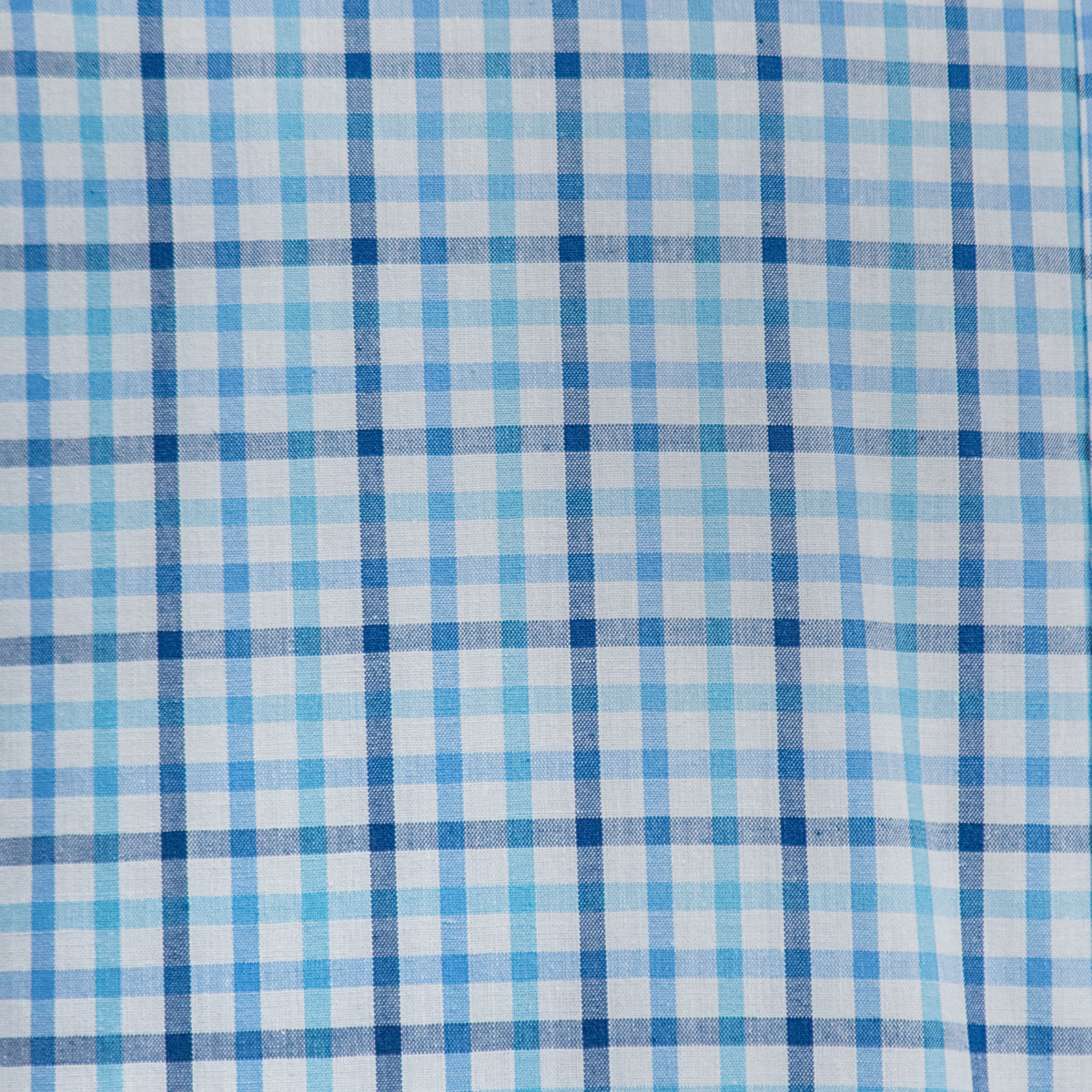 Camisa Cuadros Azul Manga Corta 100% Algodón 2605098