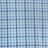 Camisa Cuadros Azul Manga Corta 100% Algodón 2605098