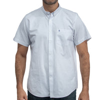 Camisa Cuadros Blanca Manga Corta 100% Algodón 2605105