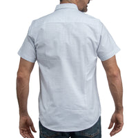 Camisa Cuadros Blanca Manga Corta 100% Algodón 2605105