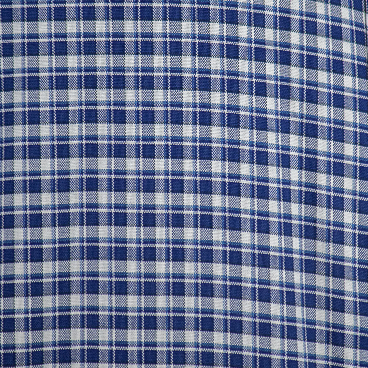 Camisa Cuadros Azul Manga Larga 100% Algodón 2606106