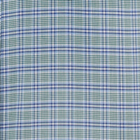 Camisa Cuadros Azul Manga Larga 100% Algodón 2606107