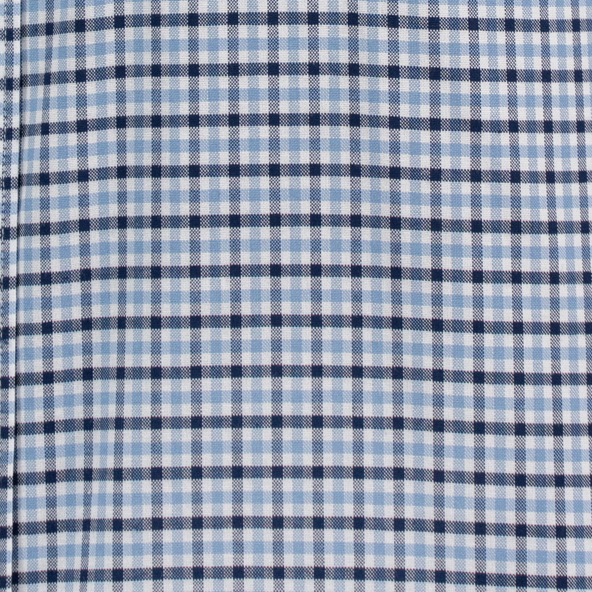 Camisa Cuadros Azul Manga Larga 100% Algodón 2606109