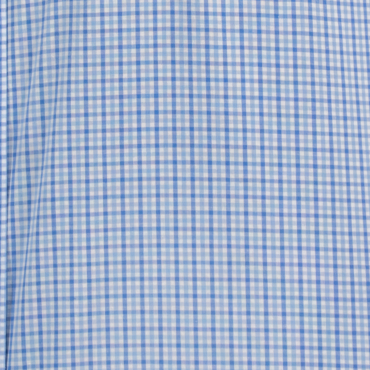 Camisa Cuadros Azul Manga Larga 100% Algodón 2606113