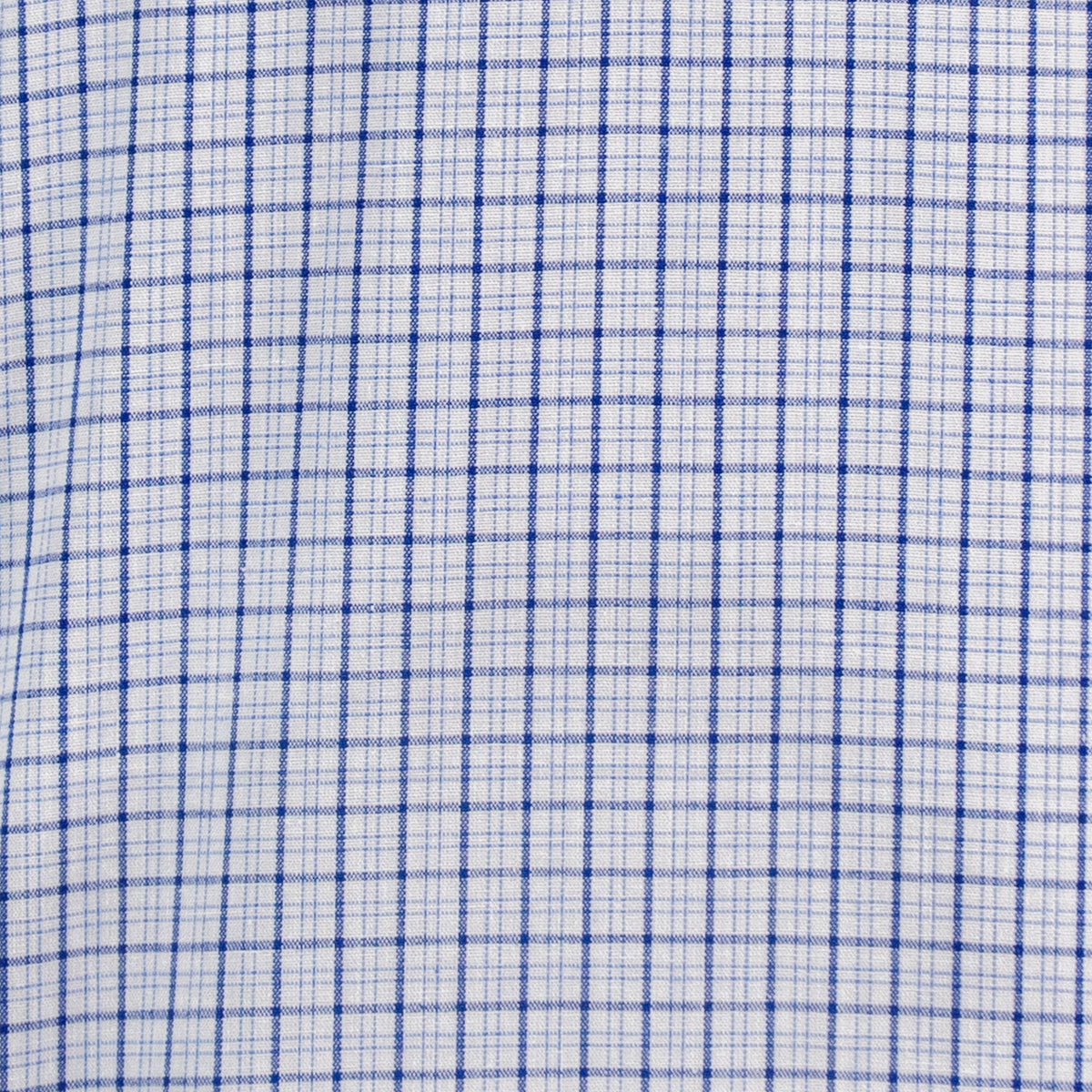 Camisa Cuadros Azul Manga Larga 100% Algodón 2606114