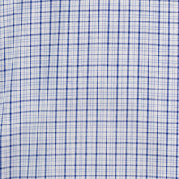 Camisa Cuadros Azul Manga Larga 100% Algodón 2606114