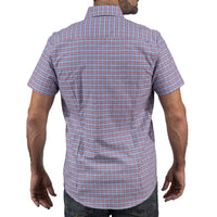 Camisa Cuadros Azul Manga Corta 100% Algodón 2606118