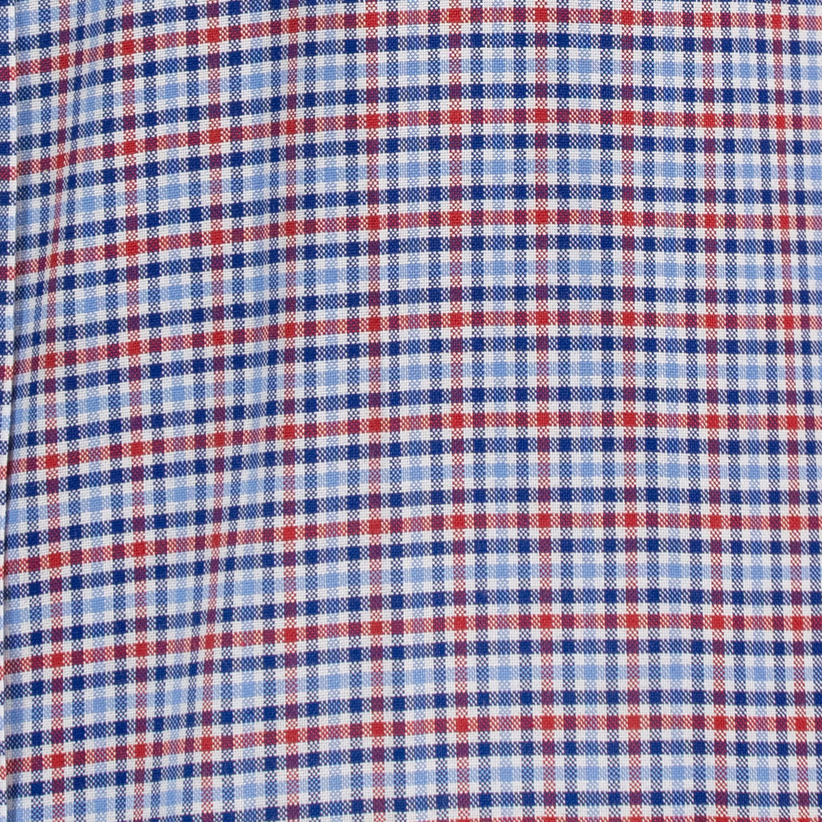 Camisa Cuadros Azul Manga Corta 100% Algodón 2606118